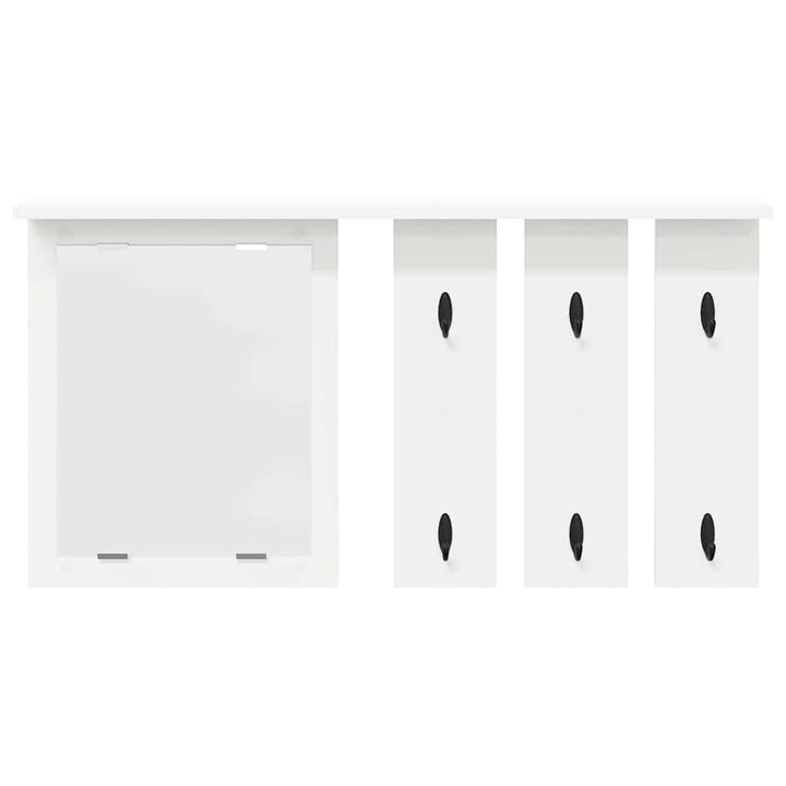 Vægmonteret Jakkeholder Vægmonteret Hvid 85 x 10 x 45 cm