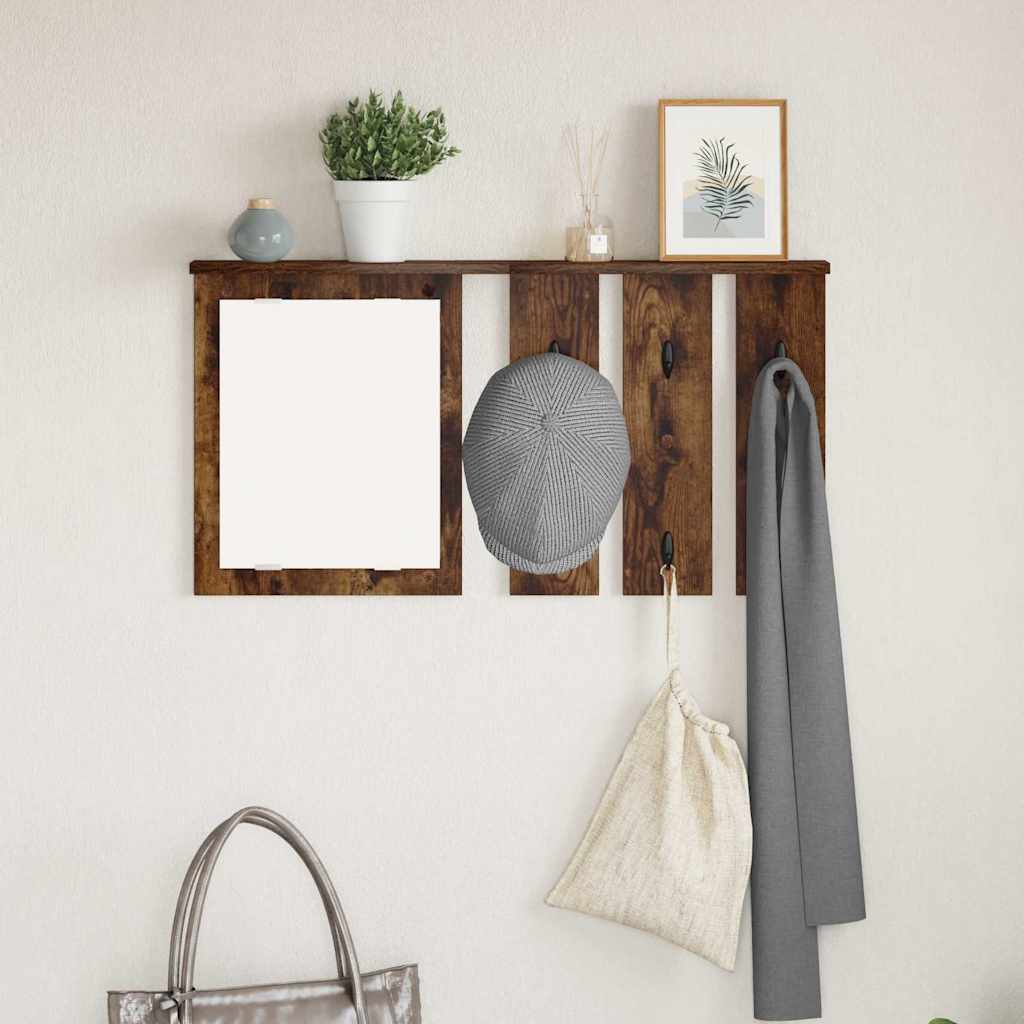 Vægmonteret Jakkeholder Vægmonteret Røget eg 85 x 10 x 45 cm