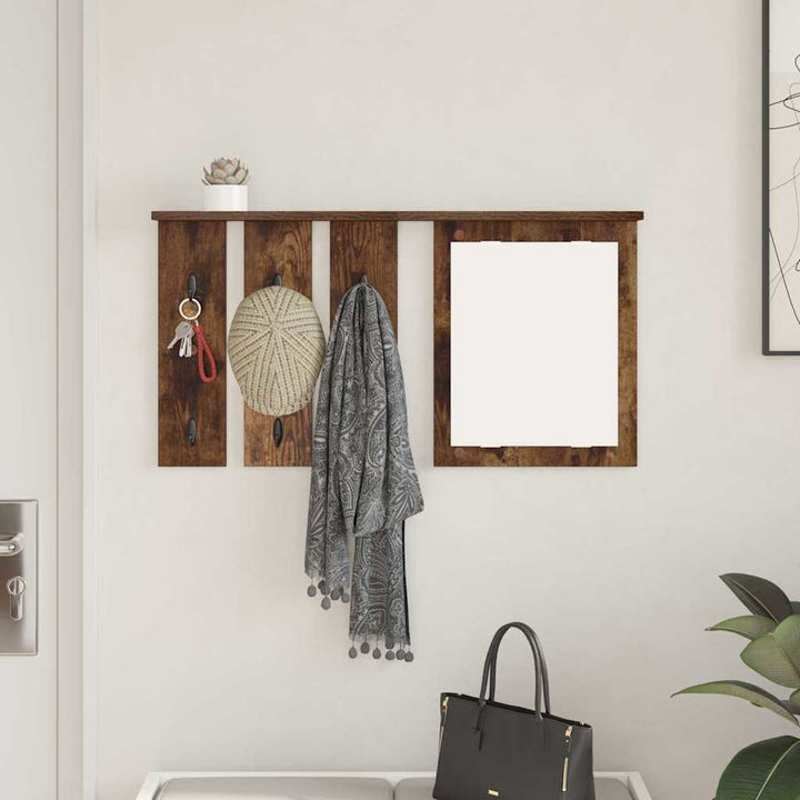 Vægmonteret Jakkeholder Vægmonteret Røget eg 85 x 10 x 45 cm