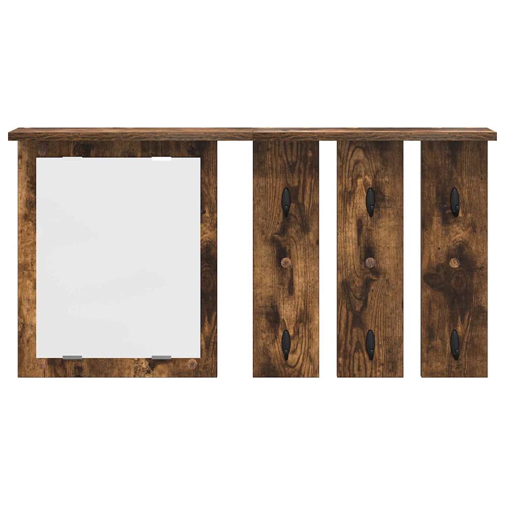 Vægmonteret Jakkeholder Vægmonteret Røget eg 85 x 10 x 45 cm
