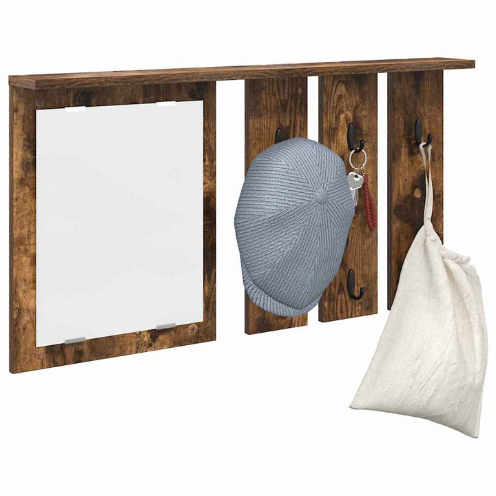 Vægmonteret Jakkeholder Vægmonteret Røget eg 85 x 10 x 45 cm