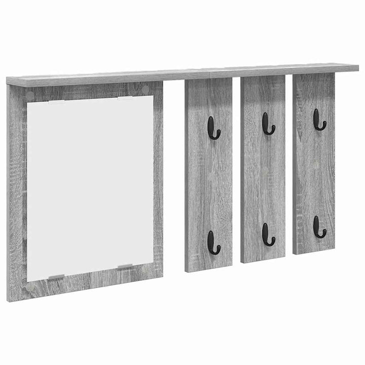 Vægmonteret Jakkeholder med hylde Grå sonoma-eg 85 x 10 x 45 cm