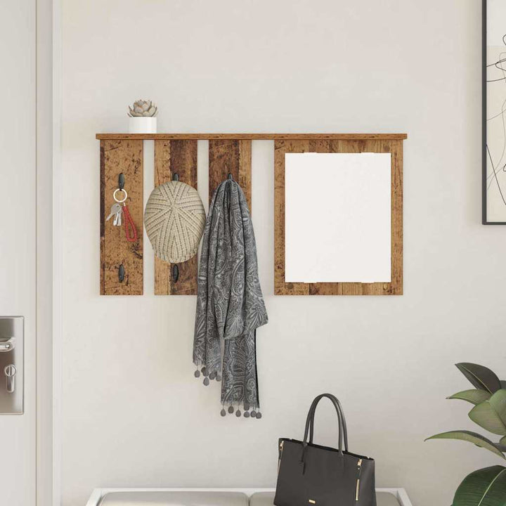 Vægmonteret Jakkeholder Vægmonteret Gammelt træ 85 x 10 x 45 cm