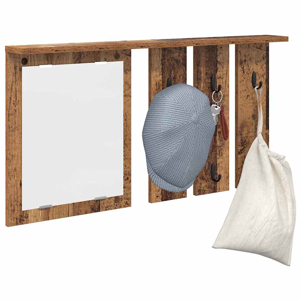 Vægmonteret Jakkeholder Vægmonteret Gammelt træ 85 x 10 x 45 cm