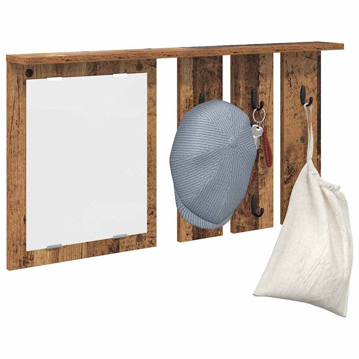 Vægmonteret Jakkeholder Vægmonteret Gammelt træ 85 x 10 x 45 cm