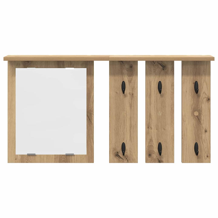 Vægmonteret Jakkeholder med hylde artisan eg 85 x 10 x 45 cm