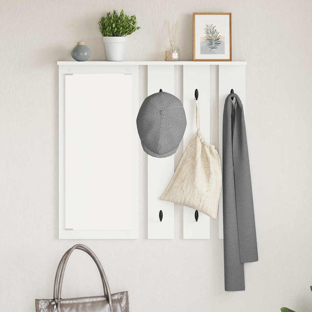 Vægmonteret Jakkeholder Vægmonteret Hvid 84 x 10 x 80 cm