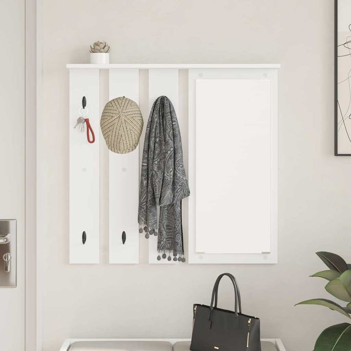 Vægmonteret Jakkeholder Vægmonteret Hvid 84 x 10 x 80 cm