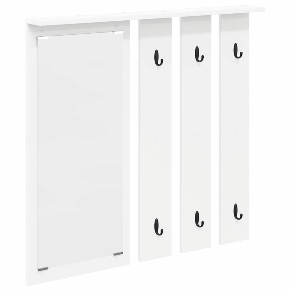 Vægmonteret Jakkeholder Vægmonteret Hvid 84 x 10 x 80 cm