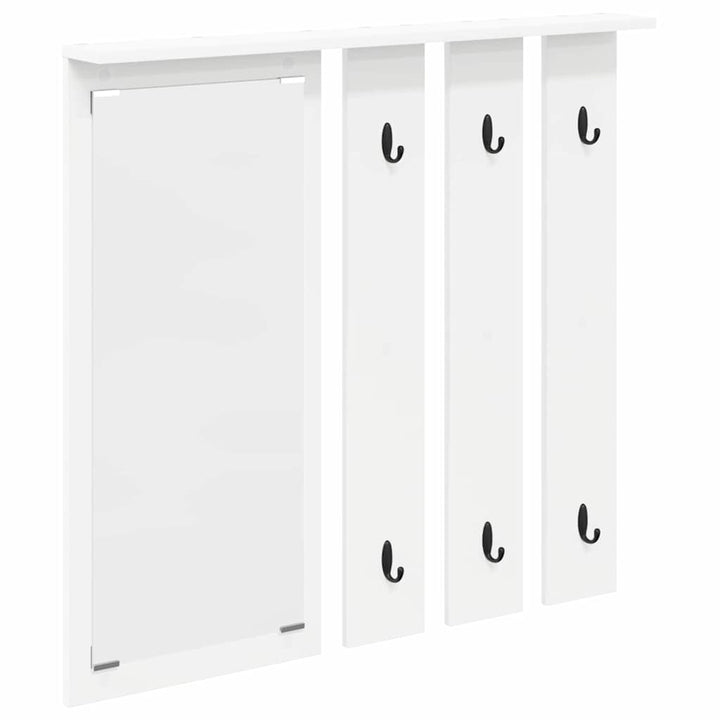 Vægmonteret Jakkeholder Vægmonteret Hvid 84 x 10 x 80 cm