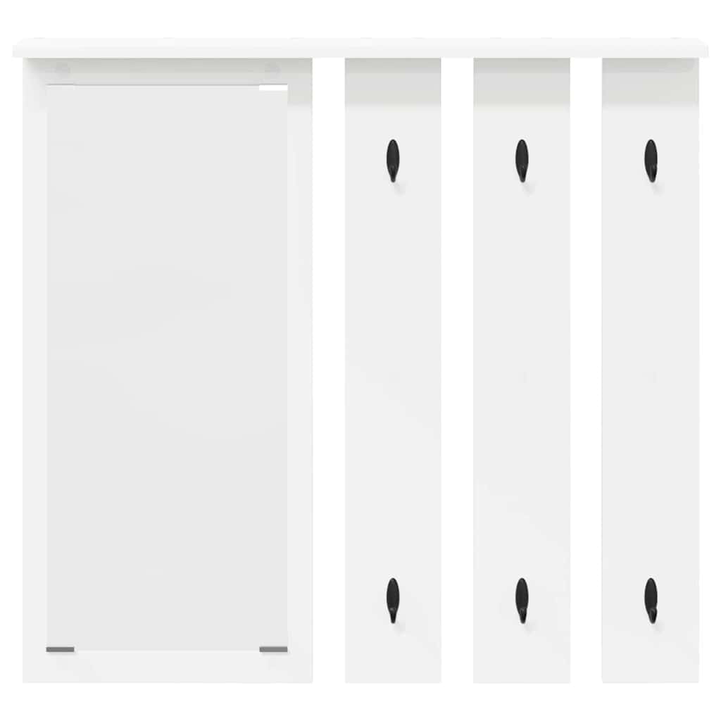 Vægmonteret Jakkeholder Vægmonteret Hvid 84 x 10 x 80 cm