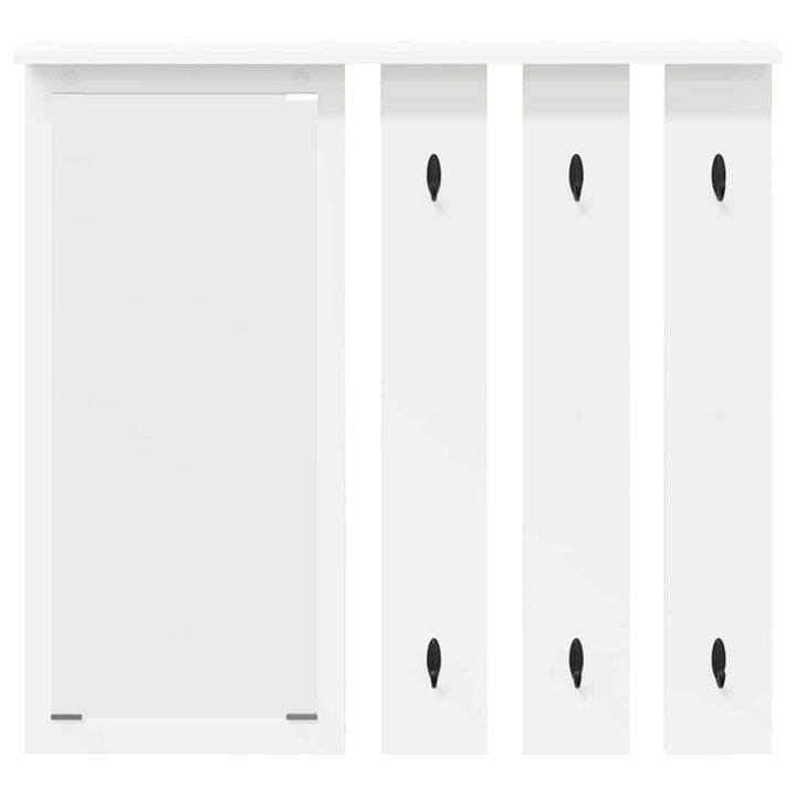 Vægmonteret Jakkeholder Vægmonteret Hvid 84 x 10 x 80 cm