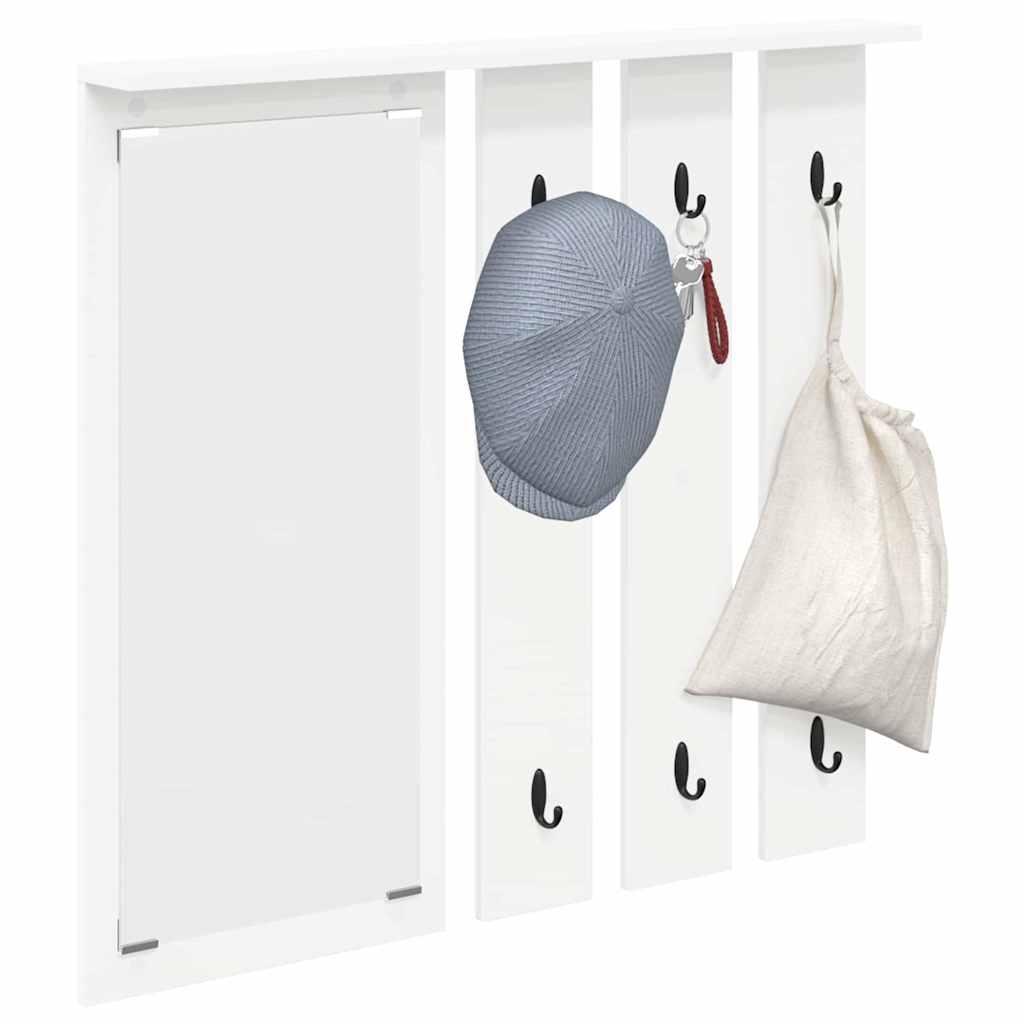 Vægmonteret Jakkeholder Vægmonteret Hvid 84 x 10 x 80 cm
