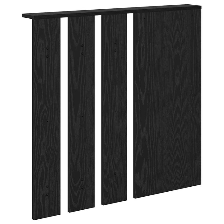 Vægmonteret Jakkeholder Vægmonteret Sort eg 84 x 10 x 80 cm