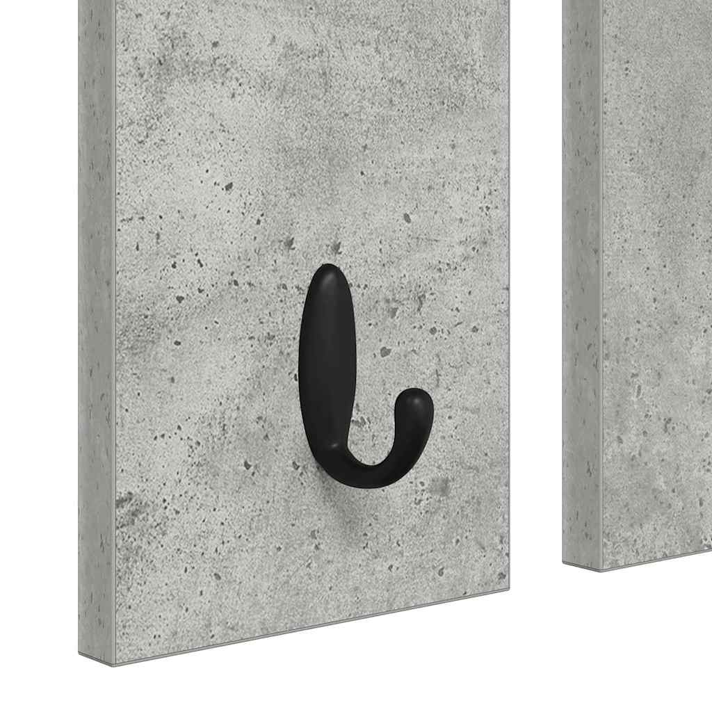 Vægmonteret Jakkeholder Vægmonteret Betongrå 84 x 10 x 80 cm
