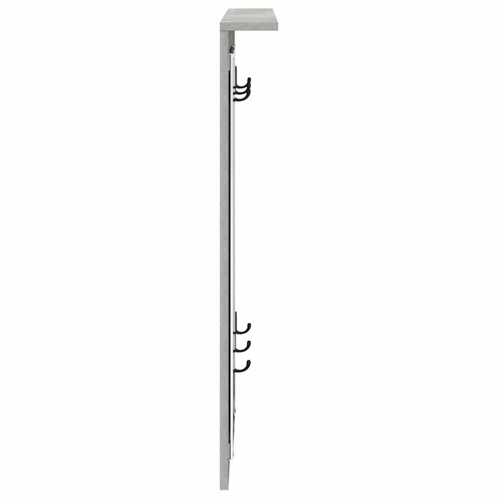 Vægmonteret Jakkeholder Vægmonteret Betongrå 84 x 10 x 80 cm