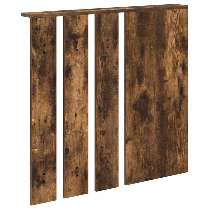 Vægmonteret Jakkeholder med hylde Røget eg 84 x 10 x 80 cm