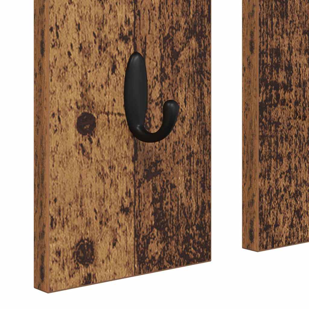 Vægmonteret Jakkeholder Vægmonteret Gammelt træ 84 x 10 x 80 cm