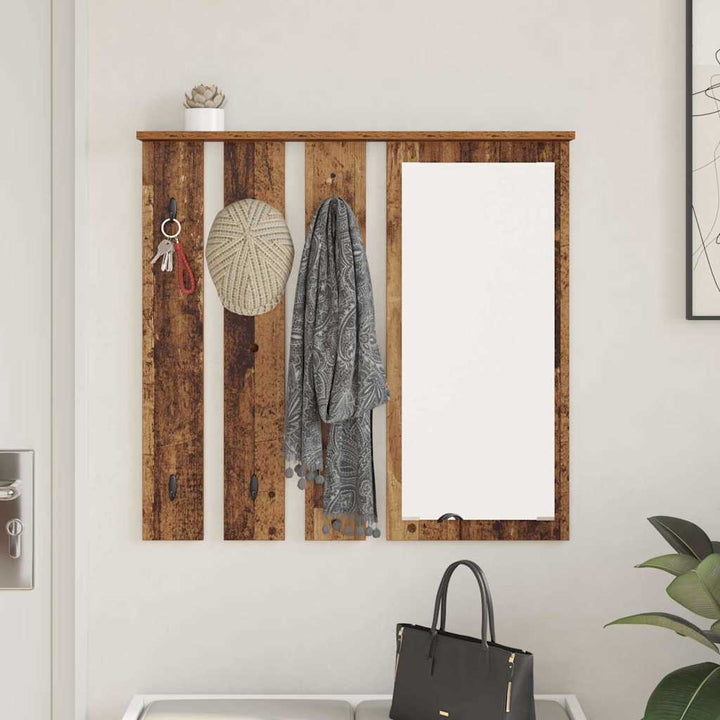 Vægmonteret Jakkeholder Vægmonteret Gammelt træ 84 x 10 x 80 cm