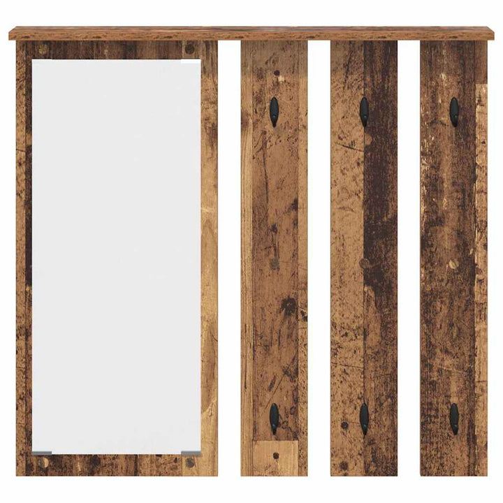Vægmonteret Jakkeholder Vægmonteret Gammelt træ 84 x 10 x 80 cm