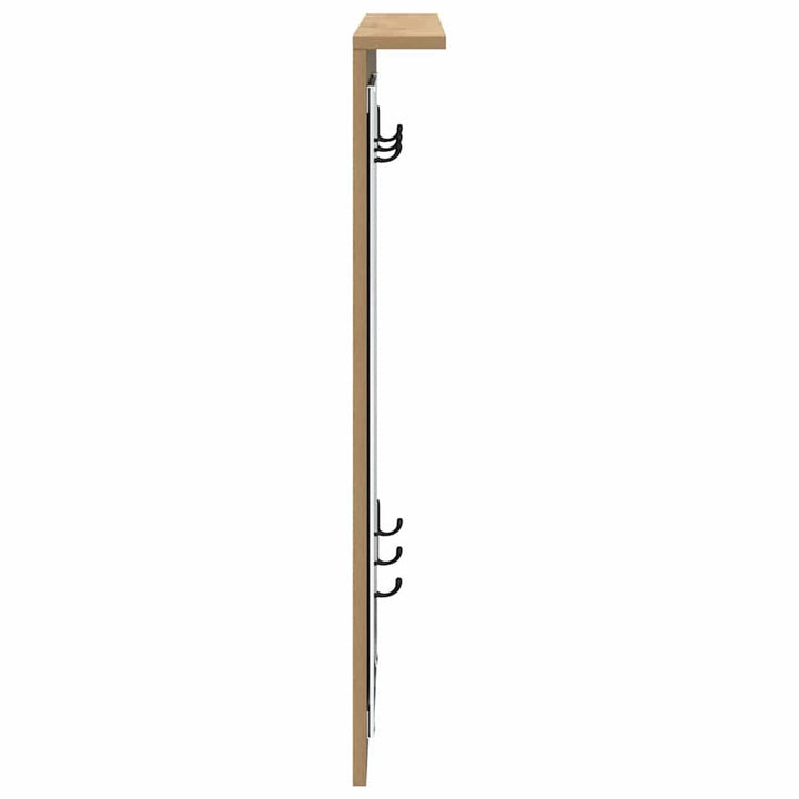 Vægmonteret Jakkeholder med hylde artisan eg 84 x 10 x 80 cm