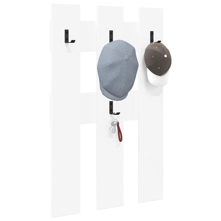 Vægmonteret Jakkeholder Vægmonteret Hvid 65 x 3 x 100 cm