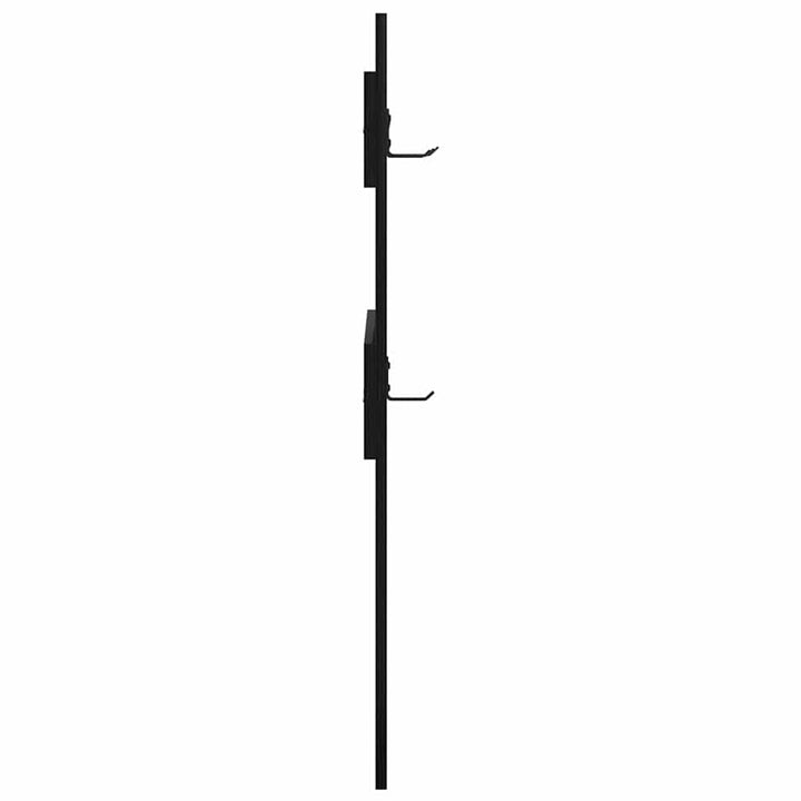 Vægmonteret Jakkeholder Vægmonteret Sort eg 65 x 3 x 100 cm