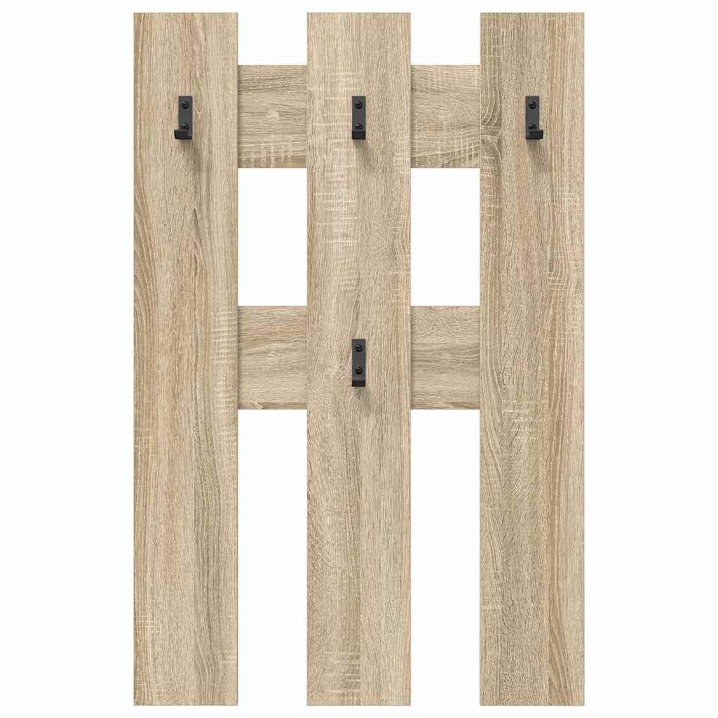 Vægmonteret Jakkeholder Vægmonteret Sonoma eg 65 x 3 x 100 cm
