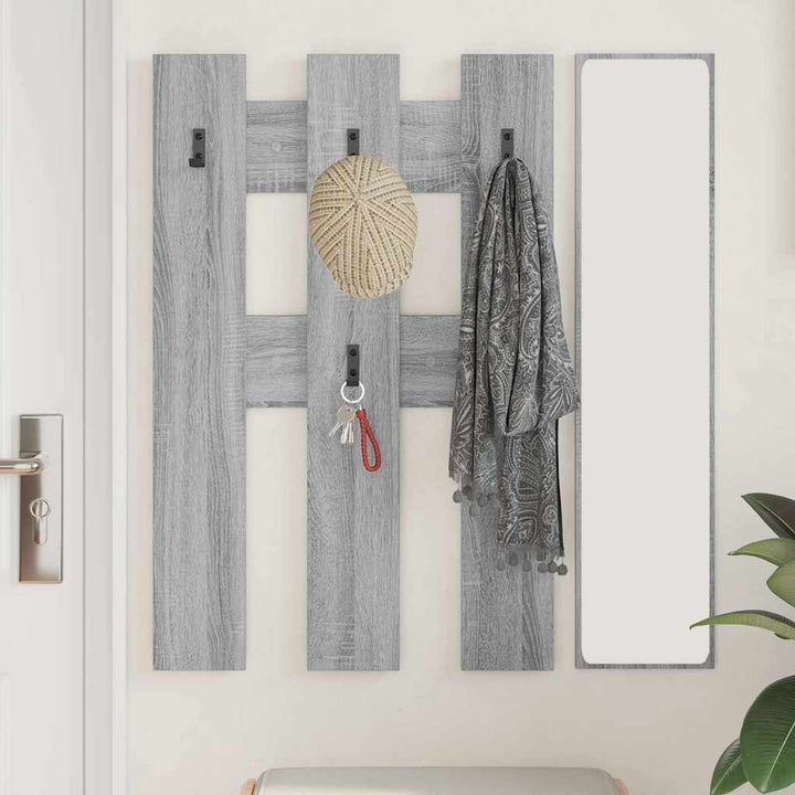 Vægmonteret Jakkeholder Vægmonteret Grå Sonoma 65 x 3 x 100 cm