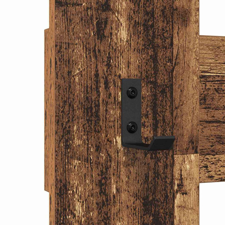 Vægmonteret Jakkeholder Vægmonteret Gammelt træ 65 x 3 x 100 cm