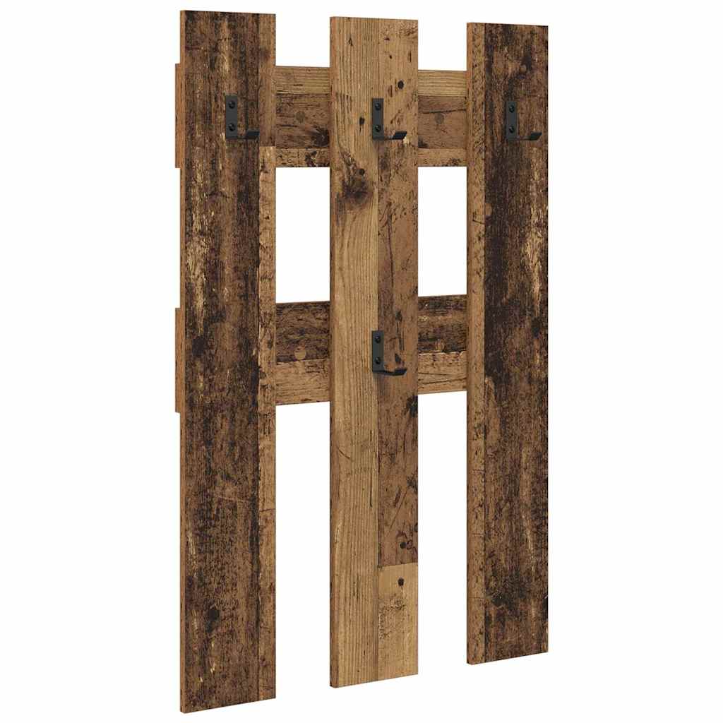 Vægmonteret Jakkeholder Vægmonteret Gammelt træ 65 x 3 x 100 cm