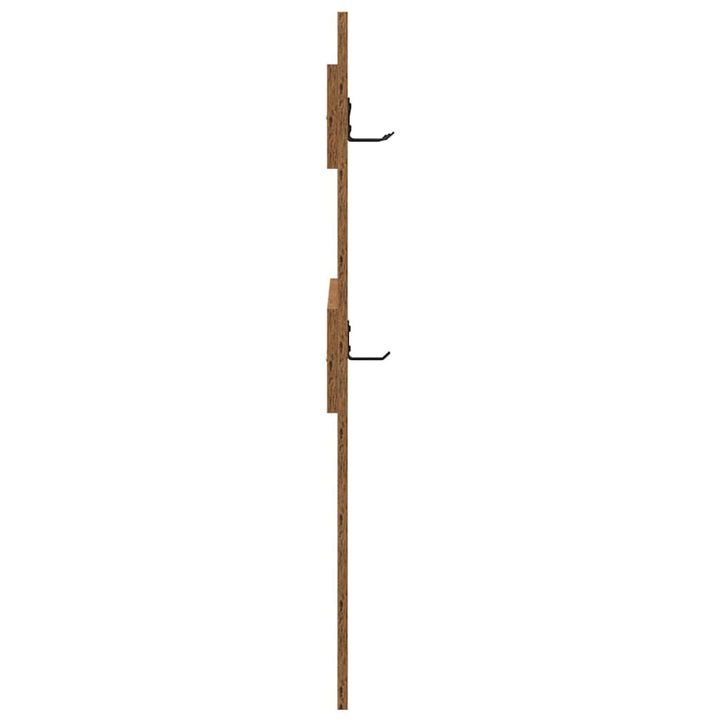 Vægmonteret Jakkeholder Vægmonteret Gammelt træ 65 x 3 x 100 cm