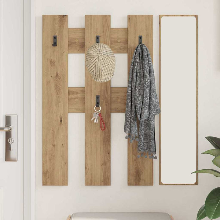 Vægmonteret Jakkeholder Artisan Egetræ 65 x 3 x 100 cm