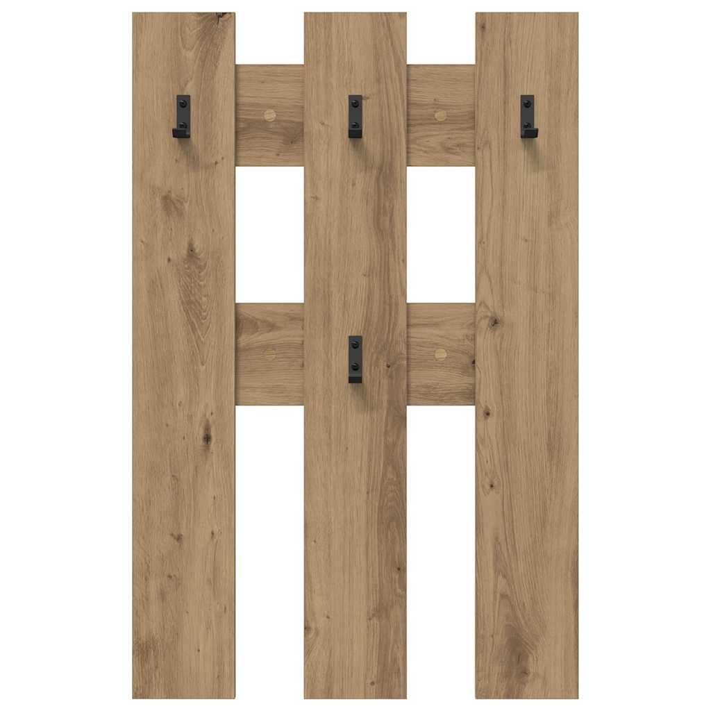 Vægmonteret Jakkeholder Artisan Egetræ 65 x 3 x 100 cm