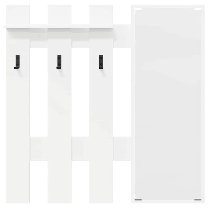 Vægmonteret Jakkeholder Vægmonteret Hvid 100 x 10 x 100 cm