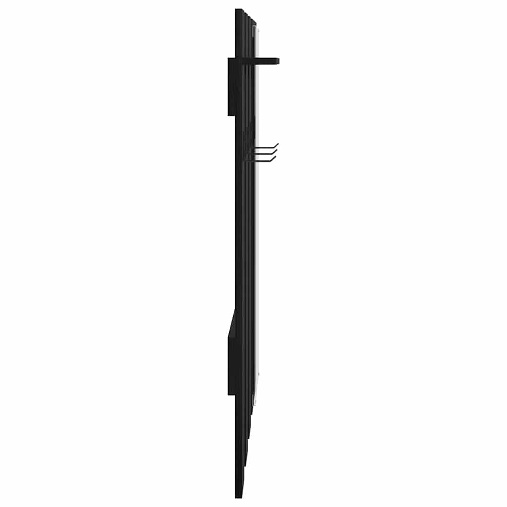 Vægmonteret Jakkeholder Vægmonteret Sort eg 100 x 10 x 100 cm