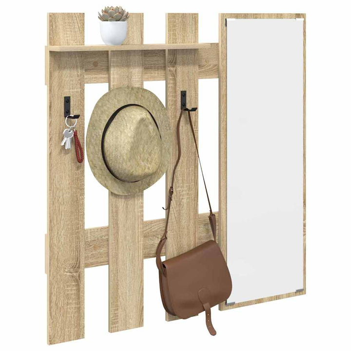 Vægmonteret Jakkeholder Vægmonteret Sonoma eg 100 x 10 x 100 cm