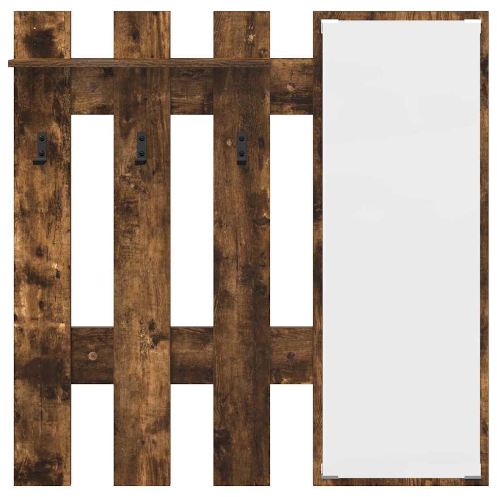 Vægmonteret Jakkeholder Vægmonteret Røget eg 100 x 10 x 100 cm