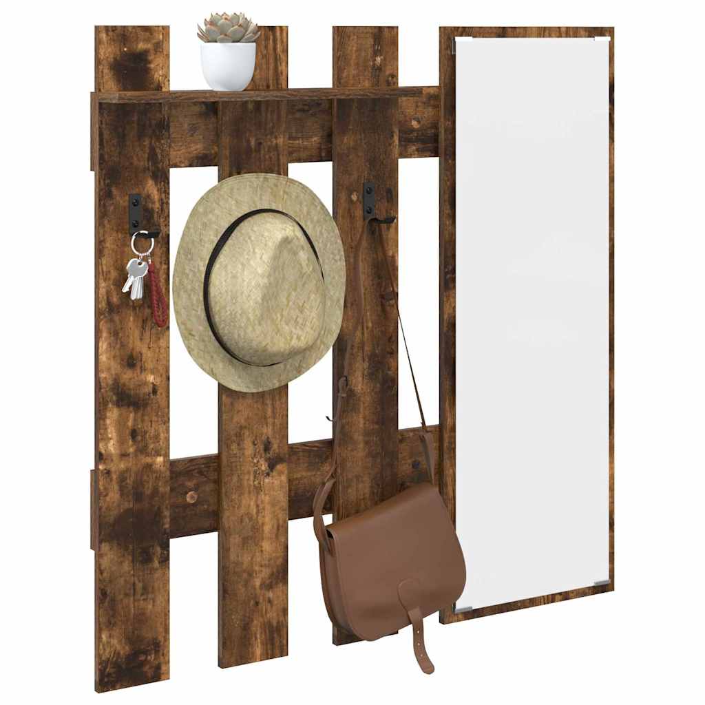 Vægmonteret Jakkeholder Vægmonteret Røget eg 100 x 10 x 100 cm