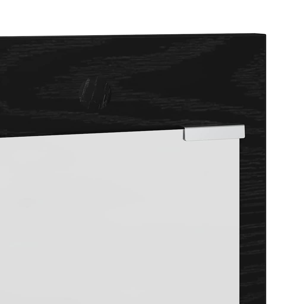 Vægmonteret Jakkeholder Vægmonteret Sort eg 90 x 10 x 50 cm