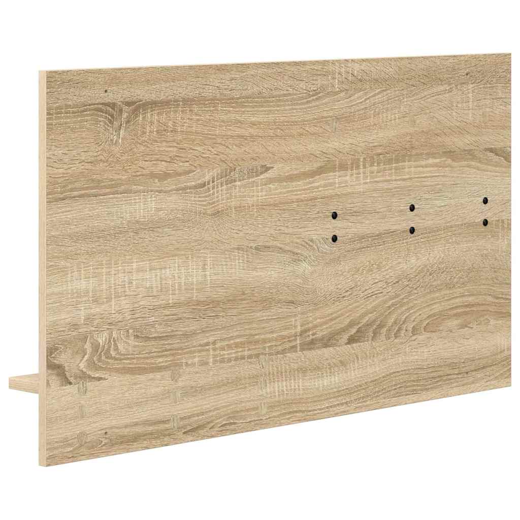 Vægmonteret Jakkeholder med hylde Sonoma eg 90 x 10 x 50 cm