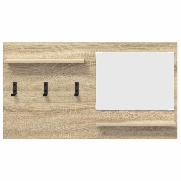Vægmonteret Jakkeholder med hylde Sonoma eg 90 x 10 x 50 cm