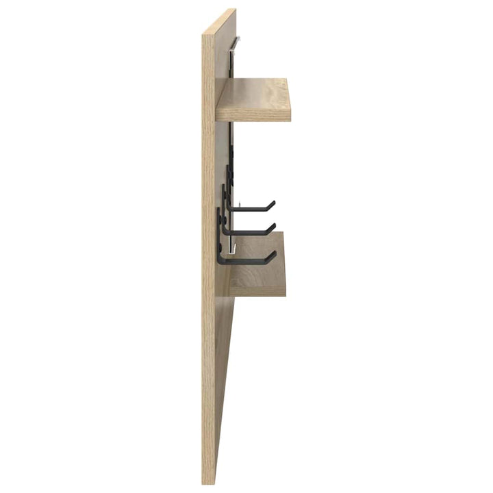 Vægmonteret Jakkeholder Vægmonteret Sonoma eg 90 x 10 x 50 cm