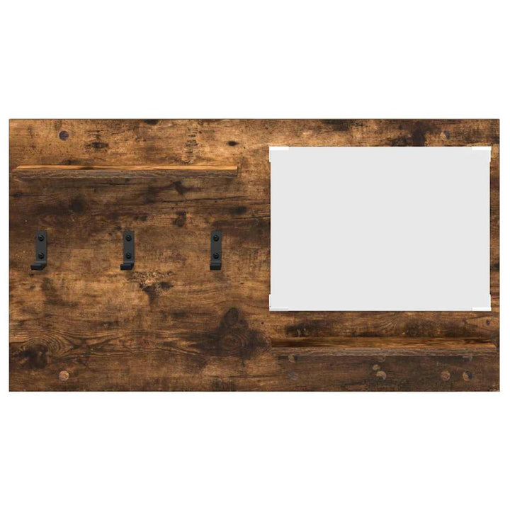 Vægmonteret Jakkeholder med hylde Røget eg 90 x 10 x 50 cm