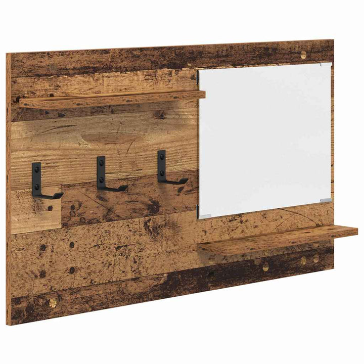 Vægmonteret Jakkeholder Vægmonteret Gammelt træ 90 x 10 x 50 cm