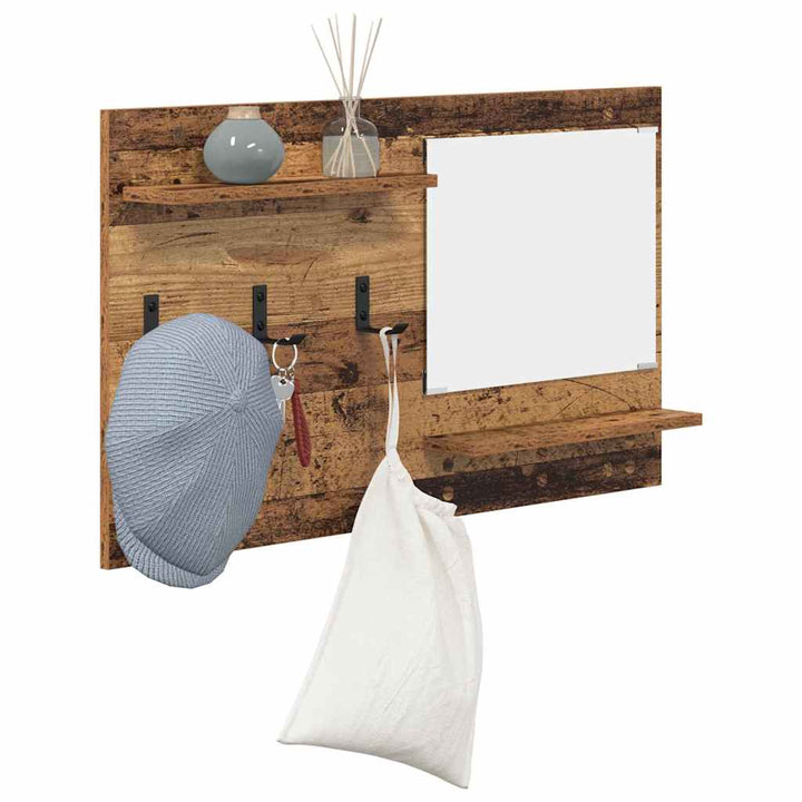 Vægmonteret Jakkeholder Vægmonteret Gammelt træ 90 x 10 x 50 cm