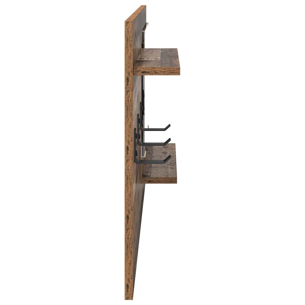 Vægmonteret Jakkeholder Vægmonteret Gammelt træ 90 x 10 x 50 cm