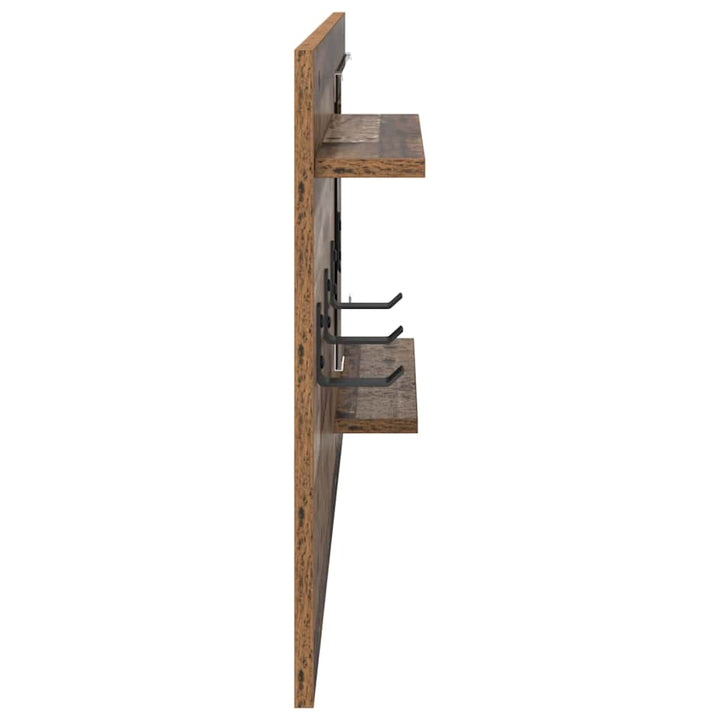 Vægmonteret Jakkeholder Vægmonteret Gammelt træ 90 x 10 x 50 cm