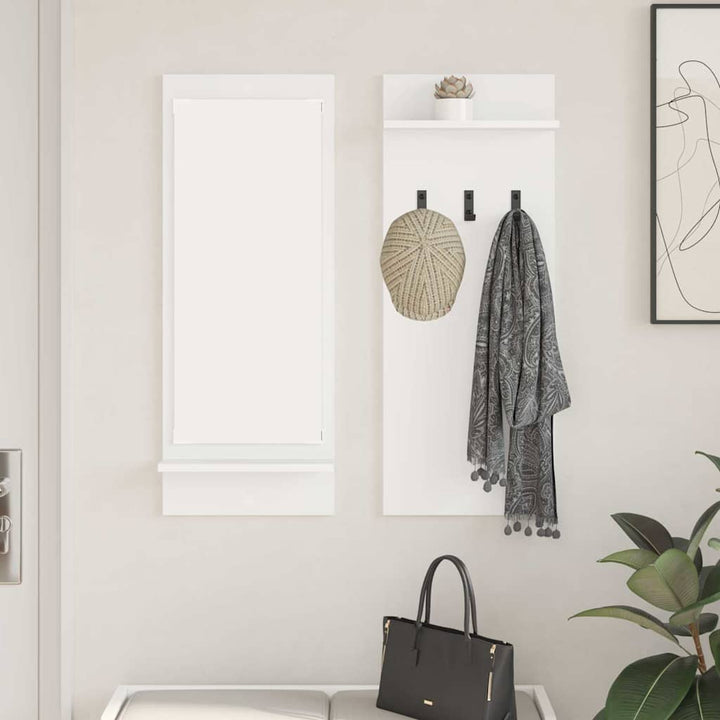 Vægmonteret Jakkeholder Vægmonteret Hvid 70 x 10 x 90 cm