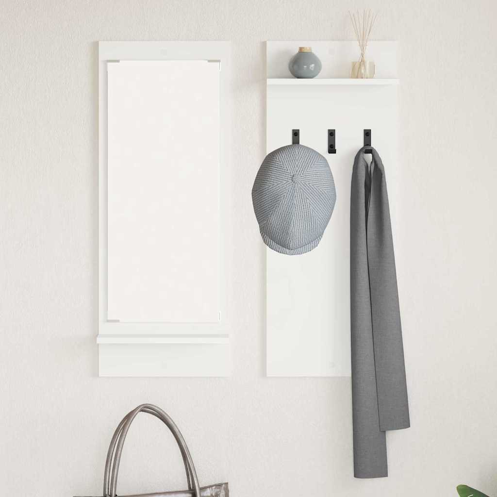 Vægmonteret Jakkeholder Vægmonteret Hvid 70 x 10 x 90 cm